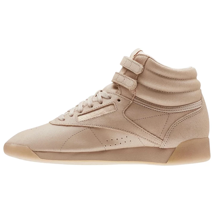 Zapatillas Reebok Freestyle Hi Mujer Beige Blancas | 453681LEW