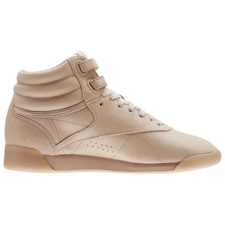 Zapatillas Reebok Freestyle Hi Mujer Beige Blancas | 453681LEW