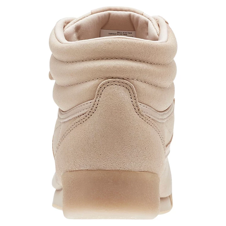 Zapatillas Reebok Freestyle Hi Mujer Beige Blancas | 453681LEW