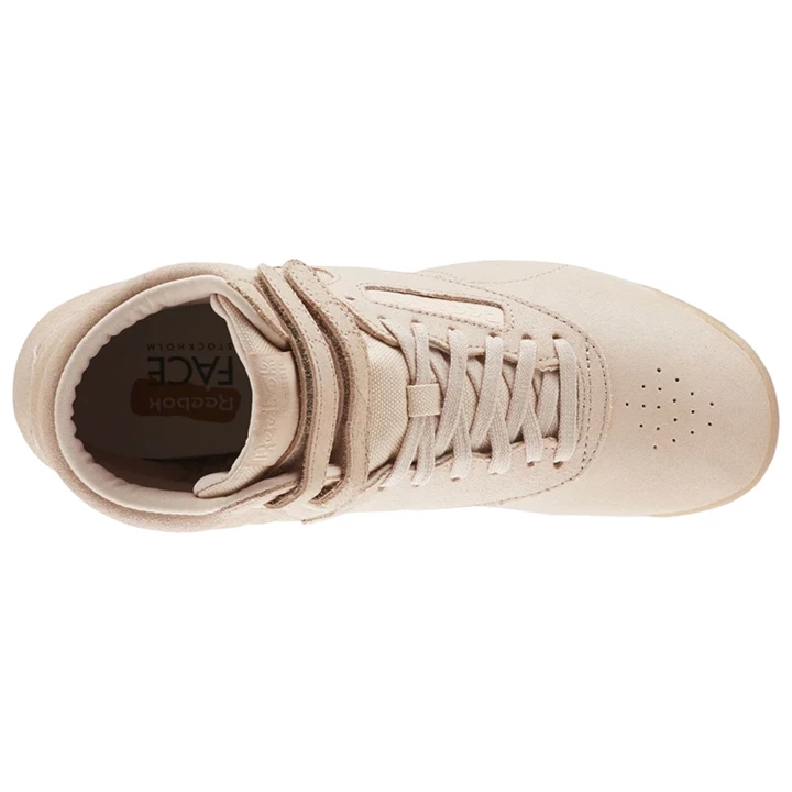 Zapatillas Reebok Freestyle Hi Mujer Beige Blancas | 453681LEW