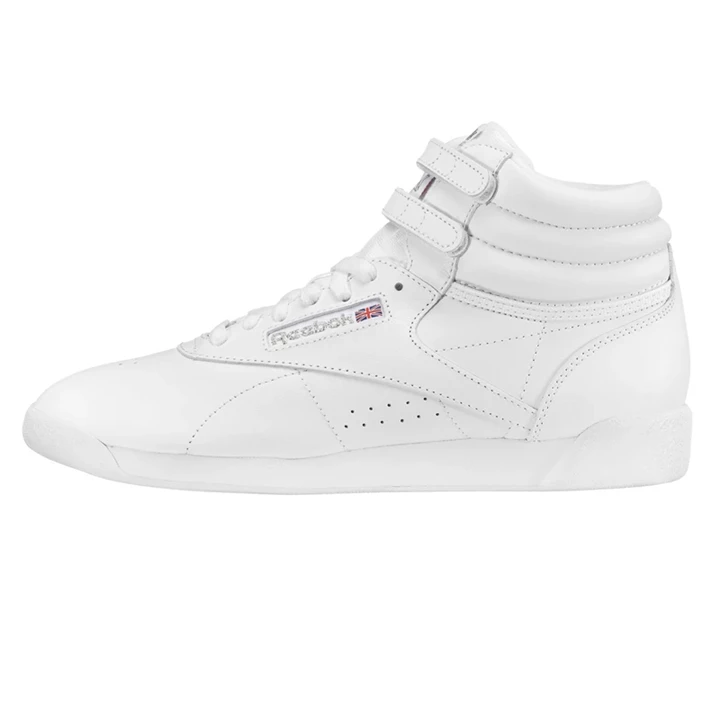 Zapatillas Reebok Freestyle Hi Mujer Blancas Plateadas | 420517HDO