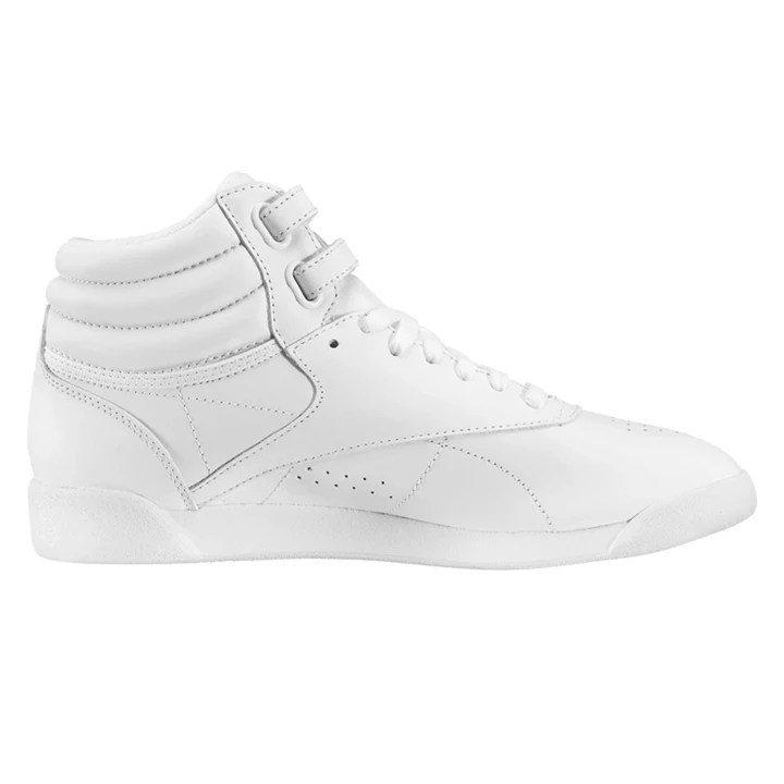 Zapatillas Reebok Freestyle Hi Mujer Blancas Plateadas | 420517HDO