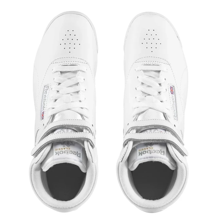 Zapatillas Reebok Freestyle Hi Mujer Blancas Plateadas | 420517HDO