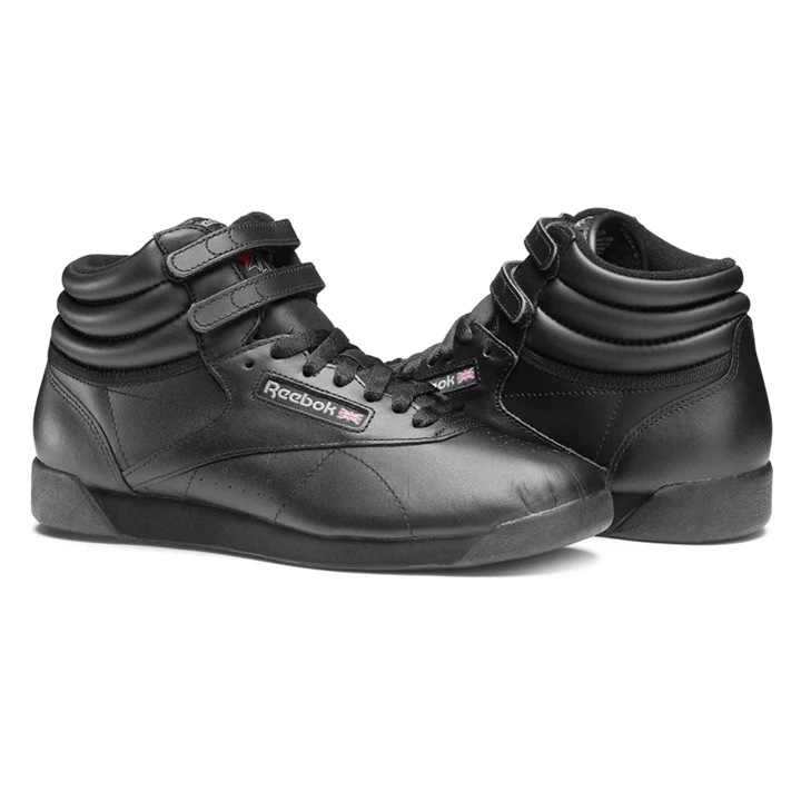 Zapatillas Reebok Freestyle Hi Mujer Negras | 085432ARG