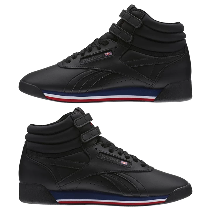 Zapatillas Reebok Freestyle Hi Mujer Negras Blancas Azules Rojas | 879614BIP