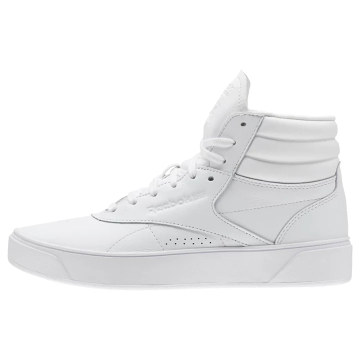 Zapatillas Reebok Freestyle Hi Nova Mujer Blancas Moradas | 619742HXU