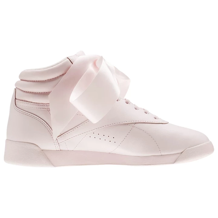 Zapatillas Reebok Freestyle Hi Satin Bow Mujer Rosas Gris | 238791YUI