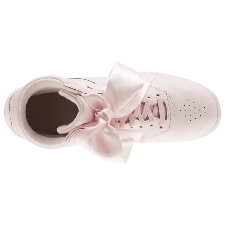 Zapatillas Reebok Freestyle Hi Satin Bow Mujer Rosas Gris | 238791YUI