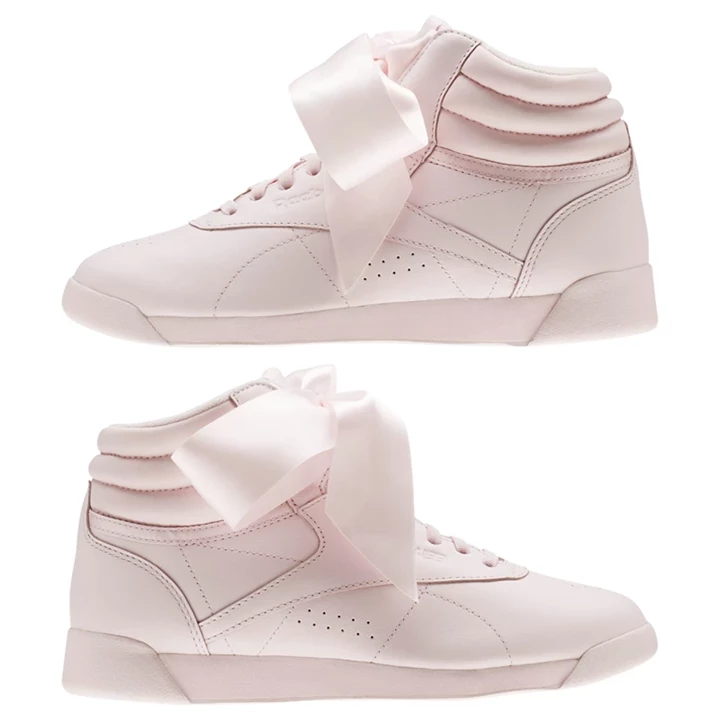 Zapatillas Reebok Freestyle Hi Satin Bow Mujer Rosas Gris | 238791YUI