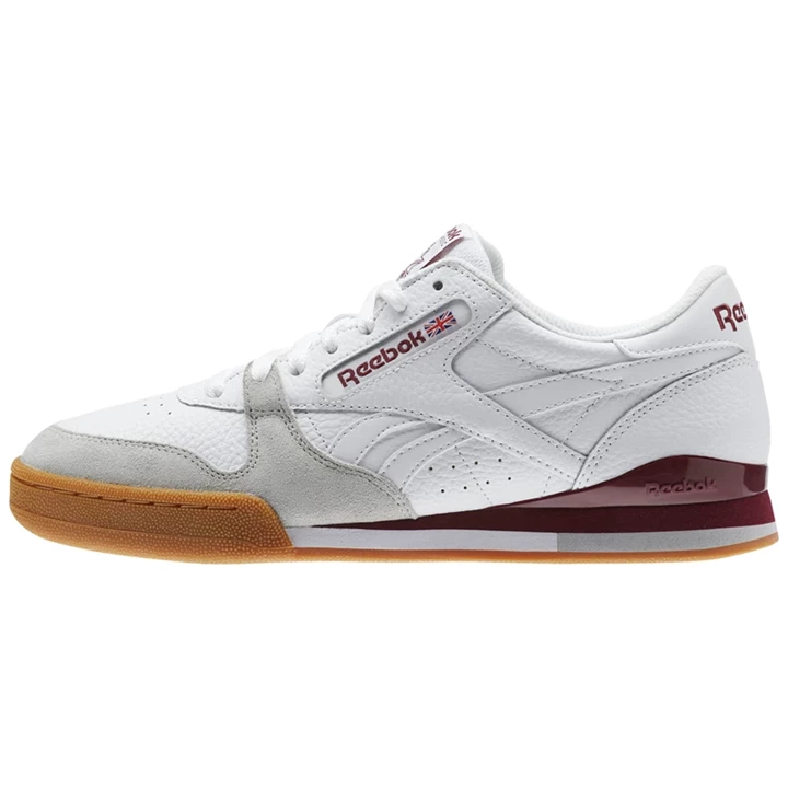 Zapatillas Reebok Phase 1 Pro CV Hombre Blancas Burdeos Blancas Gris | 748063KVY