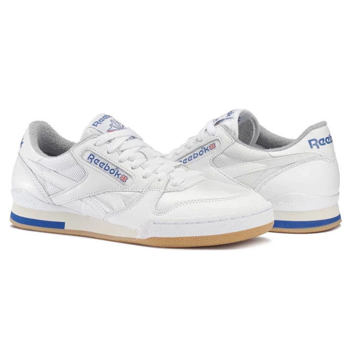 Zapatillas Reebok Phase I Pro Hombre Blancas Azul Real Gris | 952604TXQ