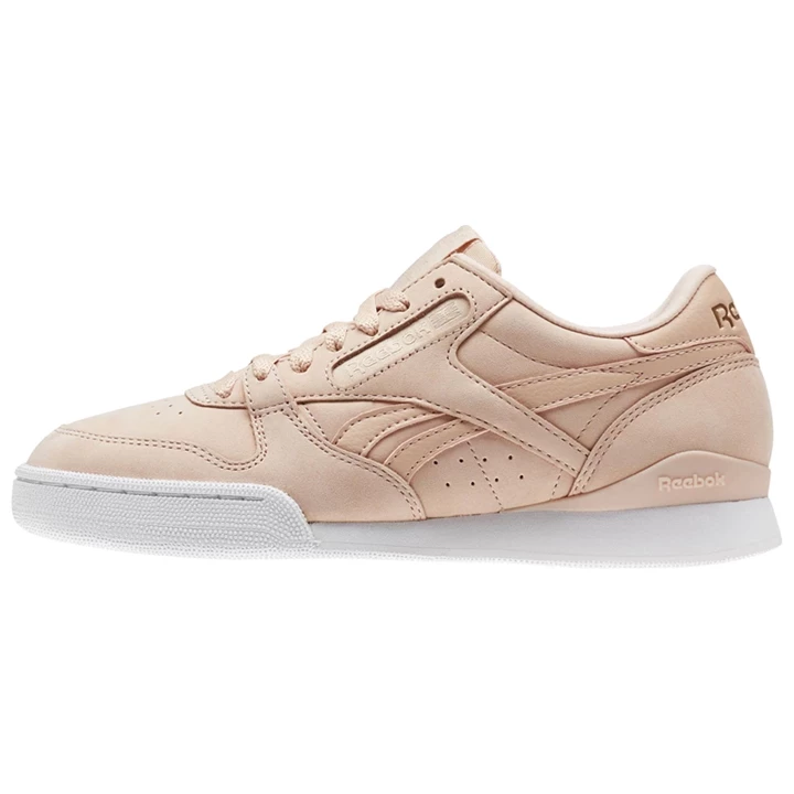 Zapatillas Reebok Phase I Pro Nude Nubuck Mujer Rosas Blancas | 605187IWJ