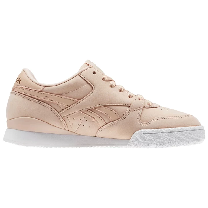 Zapatillas Reebok Phase I Pro Nude Nubuck Mujer Rosas Blancas | 605187IWJ