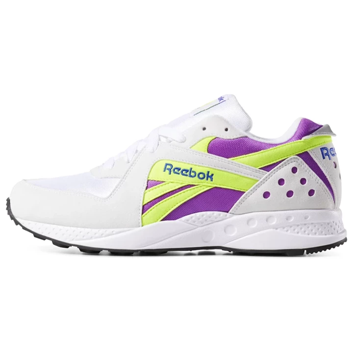 Zapatillas Reebok Pyro Hombre Blancas Moradas Amarillo Negras | 396478IQD