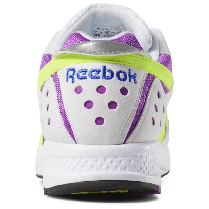 Zapatillas Reebok Pyro Hombre Blancas Moradas Amarillo Negras | 396478IQD