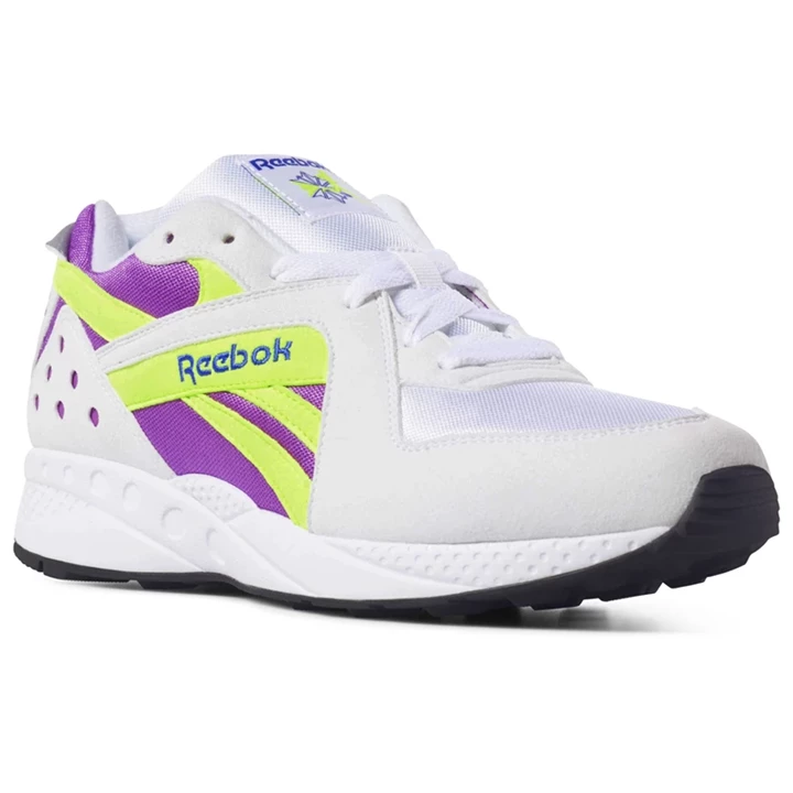 Zapatillas Reebok Pyro Hombre Blancas Moradas Amarillo Negras | 396478IQD