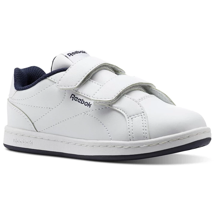 Zapatillas Reebok ROYAL COMP CLN 2V Niños Blancas Azul Marino | 702365MDS