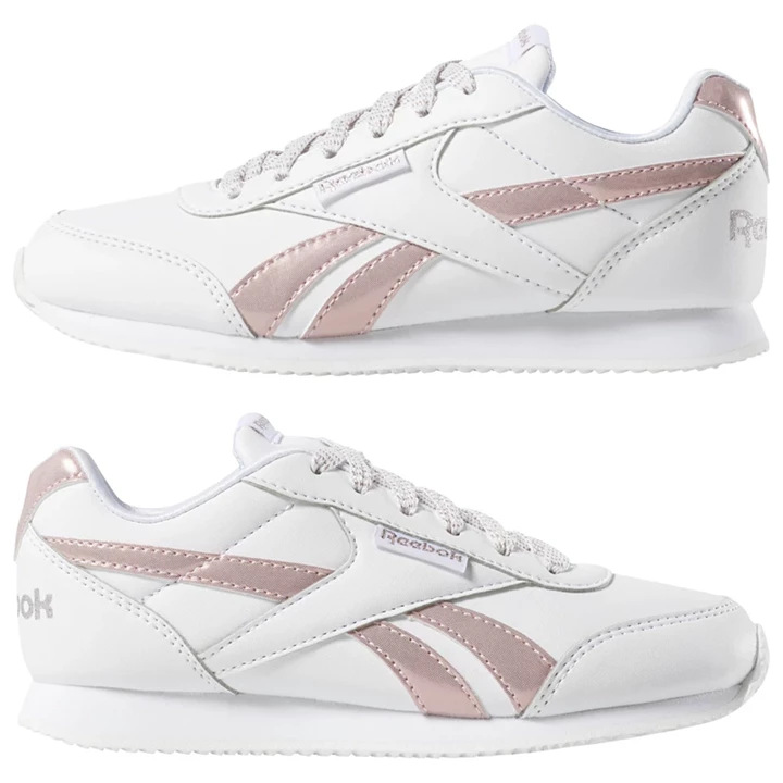 Zapatillas Reebok Royal Classic Jog 2 Niños Blancas Rosas | 609734YXU