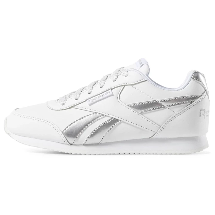 Zapatillas Reebok Royal Classic Jog 2 Niños Blancas Plateadas | 687259JCZ