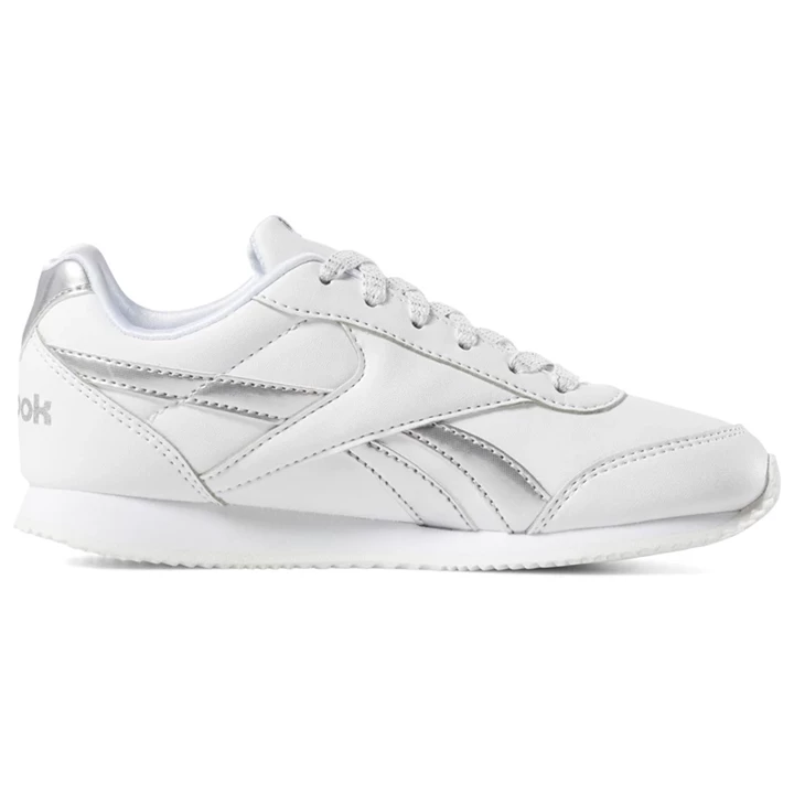 Zapatillas Reebok Royal Classic Jog 2 Niños Blancas Plateadas | 687259JCZ