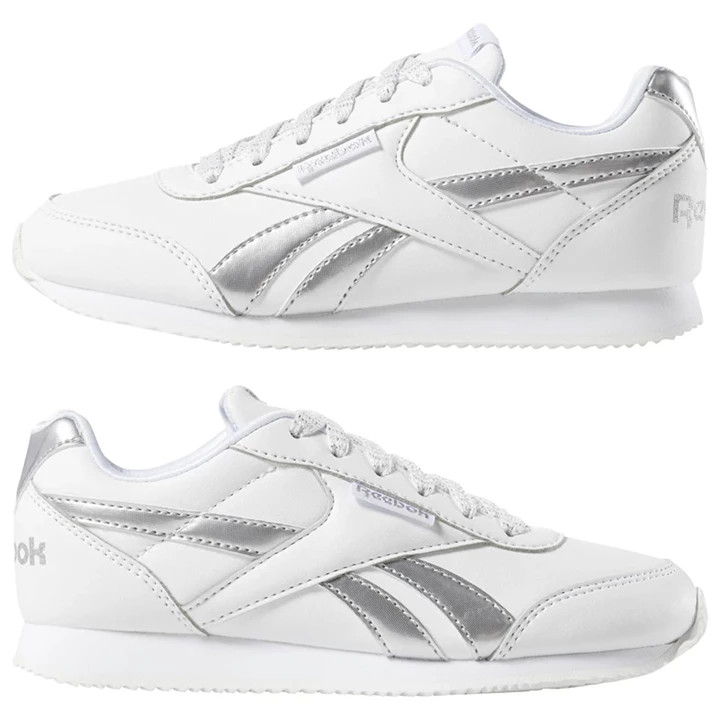 Zapatillas Reebok Royal Classic Jog 2 Niños Blancas Plateadas | 687259JCZ