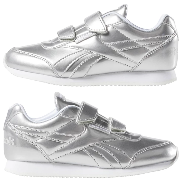 Zapatillas Reebok Royal Classic Jog 2 Niños Plateadas Blancas | 708691EIH