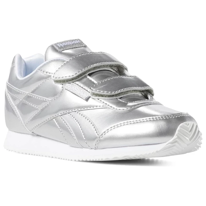 Zapatillas Reebok Royal Classic Jog 2 Niños Plateadas Blancas | 708691EIH