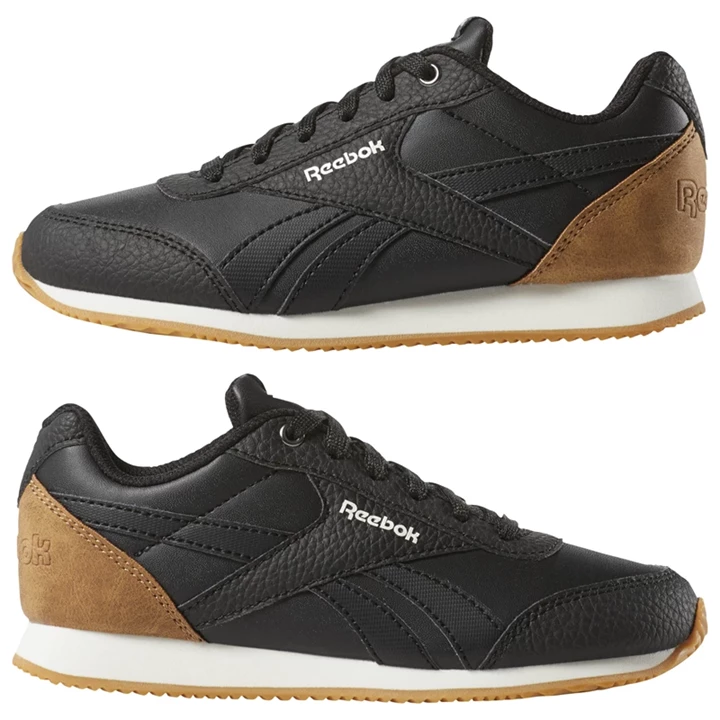 Zapatillas Reebok Royal Classic Jogger 2 Niños Negras Blancas | 380719MGT