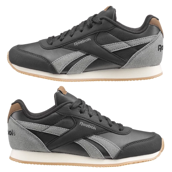 Zapatillas Reebok Royal Classic Jogger 2.0 Cream Niños Negras Gris Oscuro Creme | 951846XDG