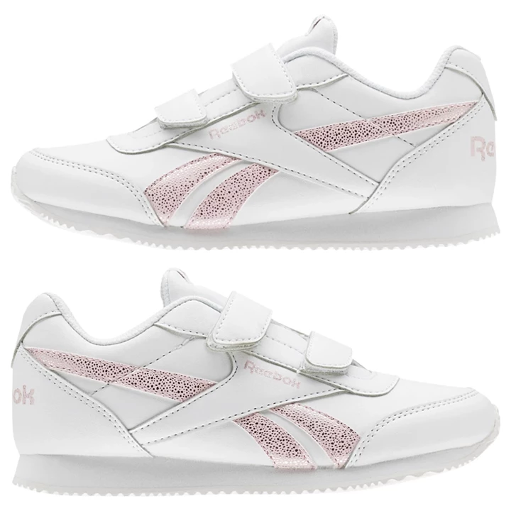 Zapatillas Reebok Royal Classic Jogger Niños Blancas Rosas Plateadas | 416953EIH