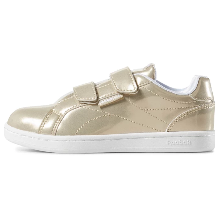 Zapatillas Reebok Royal Complete Clean 2V Niños Doradas Blancas | 160597LAI