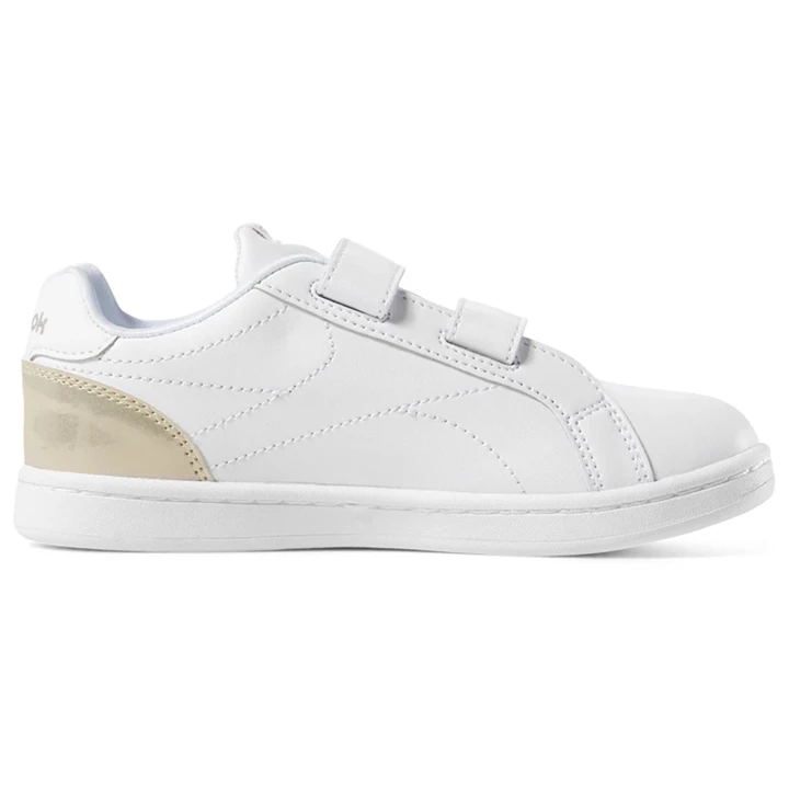 Zapatillas Reebok Royal Complete Clean 2V Niños Blancas Doradas | 963054AQL