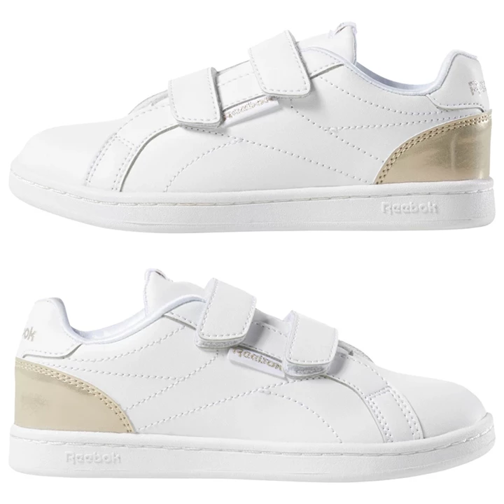 Zapatillas Reebok Royal Complete Clean 2V Niños Blancas Doradas | 963054AQL