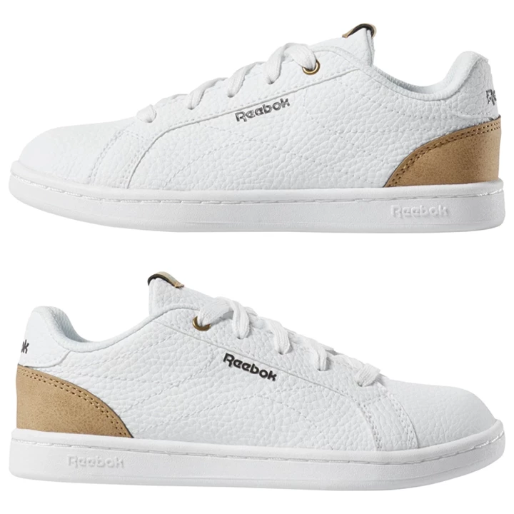 Zapatillas Reebok Royal Complete Clean Brown Niños Blancas Marrones Oscuro Marrones | 053671ICT