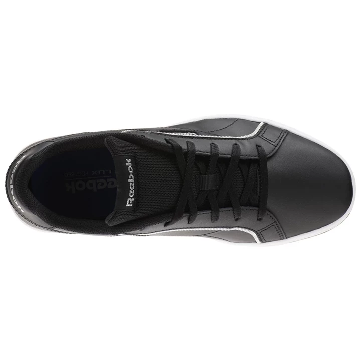 Zapatillas Reebok Royal Complete Clean Mujer Negras Blancas Plateadas | 413075KEW