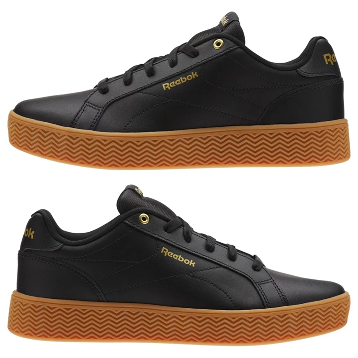 Zapatillas Reebok Royal Complete Clean Mujer Negras Doradas Metal | 637904CZX