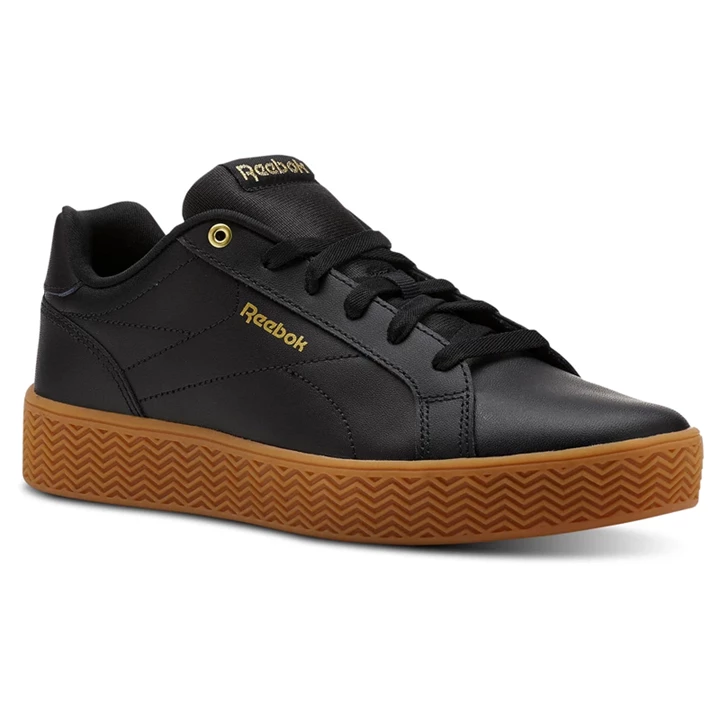 Zapatillas Reebok Royal Complete Clean Mujer Negras Doradas Metal | 637904CZX