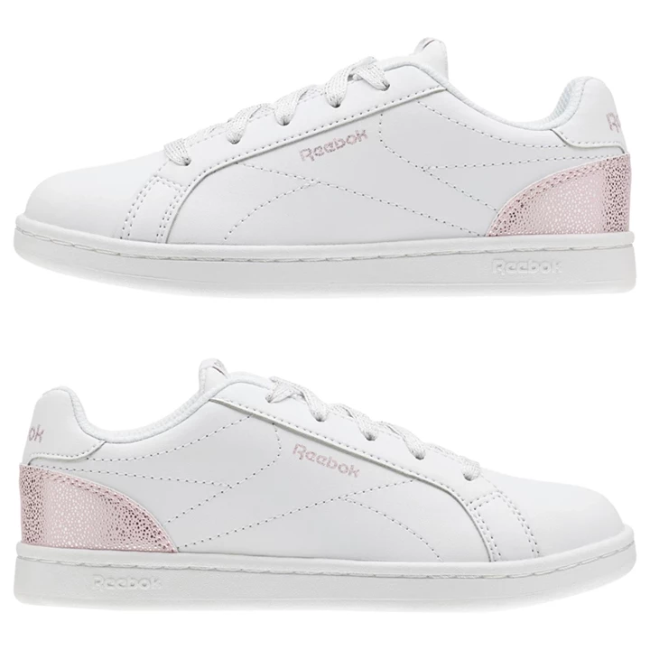 Zapatillas Reebok Royal Complete Clean Niños Blancas Rosas Plateadas | 364258RSA