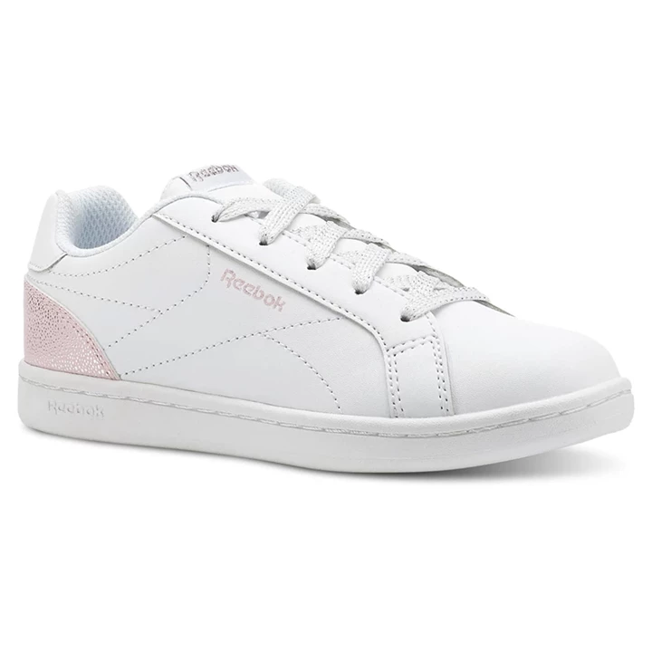 Zapatillas Reebok Royal Complete Clean Niños Blancas Rosas Plateadas | 364258RSA