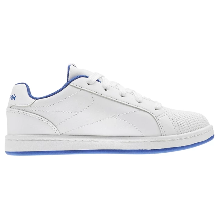 Zapatillas Reebok Royal Complete Clean Niños Blancas Azul Real | 386541DZE