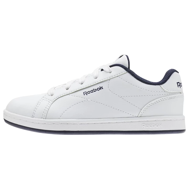 Zapatillas Reebok Royal Complete Clean Niños Blancas Azul Marino | 470815UPY