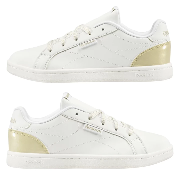 Zapatillas Reebok Royal Complete Clean Niños Blancas Doradas | 923574LQO