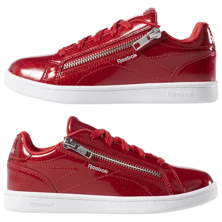 Zapatillas Reebok Royal Complete Clean Zip Niños Rojas Blancas | 691824MHD