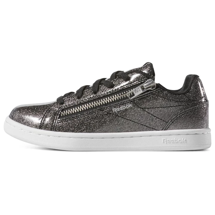 Zapatillas Reebok Royal Complete Clean Zip Niños Negras Blancas | 940175YZV