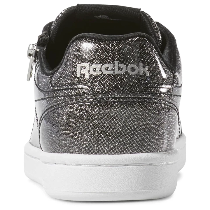 Zapatillas Reebok Royal Complete Clean Zip Niños Negras Blancas | 940175YZV