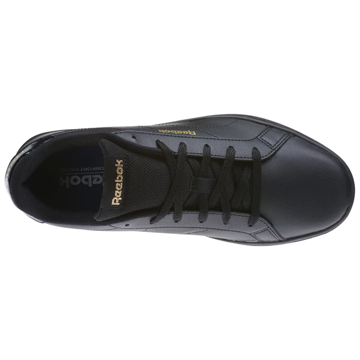 Zapatillas Reebok Royal Complete Mujer Negras Doradas Metal | 406219GLB