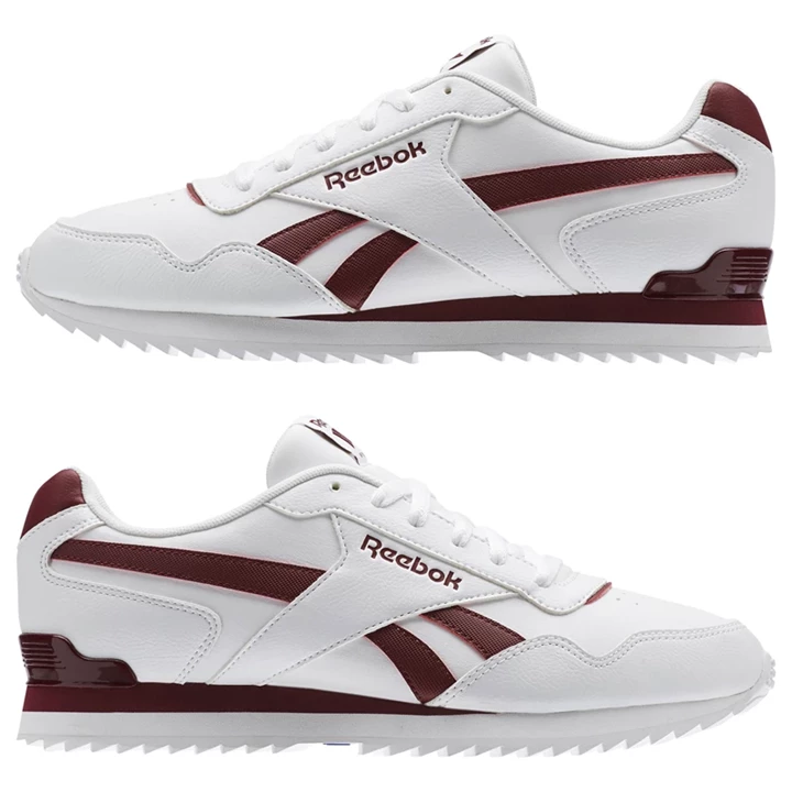 Zapatillas Reebok Royal Glide Hombre Blancas Burdeos | 432501XCP