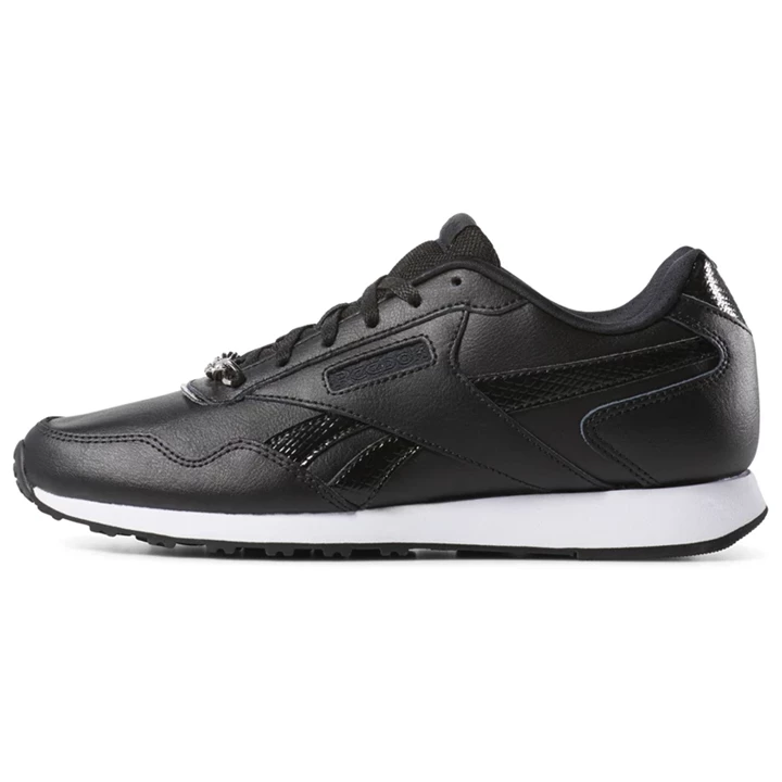 Zapatillas Reebok Royal Glide Mujer Negras Blancas | 764053YDW