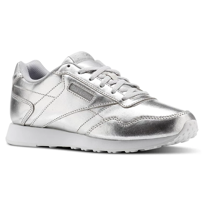 Zapatillas Reebok Royal Glide Mujer Plateadas Metal Blancas | 253478JRP