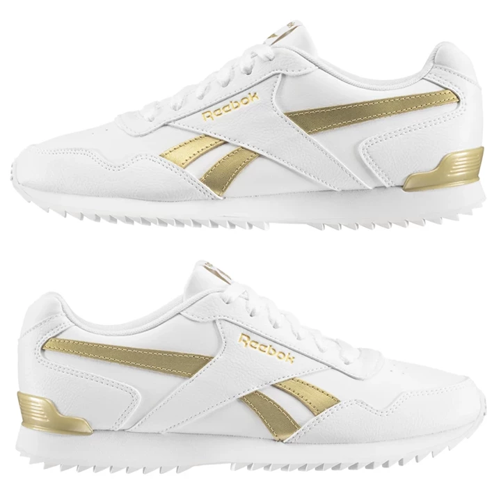 Zapatillas Reebok Royal Glide RPL Clip Mujer Blancas Doradas | 083912OEG